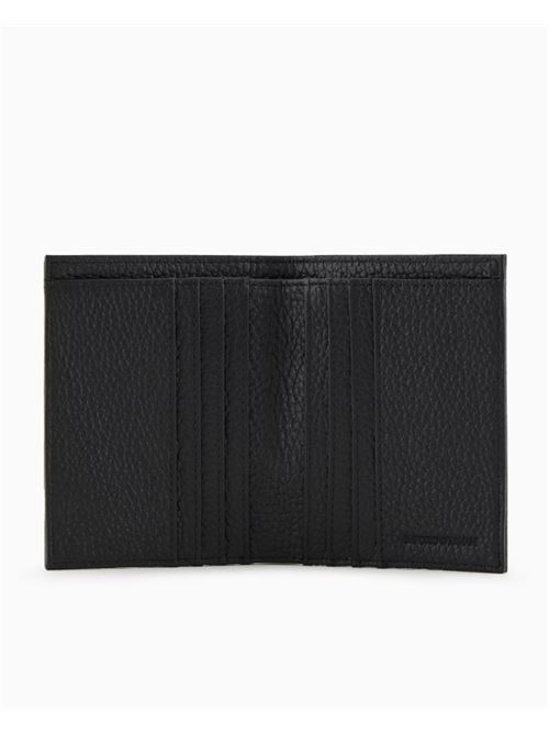 PORTACARTE IN PELLE BOTTALATA EMPORIO ARMANI | EM000957.AF13396UC001 BLACK BEAUTY